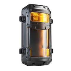 Versatile Emergency LED Signal Light with Transparent Background