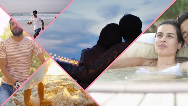 Romantic Multi Screen Video Slideshow