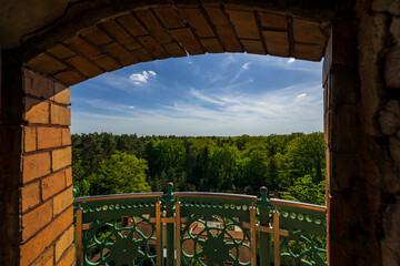 View from Hakenberg Victory Column, Fehrbellin, Brandenburg, Germany