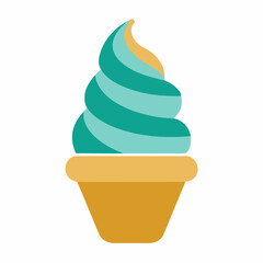 Sweet Dessert & Ice Cream Icon  – AI Graphic Design File for Microstock