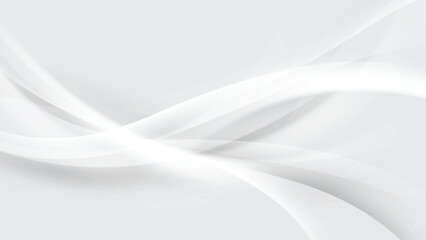 Abstract Flowing White And Gray Curves Background