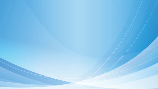 Abstract Light Blue and White Flowing Shapes Background
