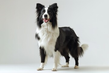 Fototapeta premium Border Collie dog isolated on white background