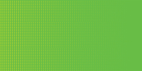 Dots halftone green color pattern gradient texture with technology digital background. Dots pop art comics with nature sport arts