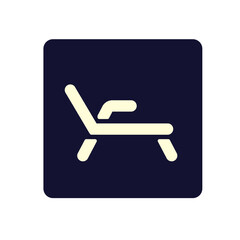 enjoy chair illustration icon