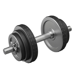Naklejka premium Adjustable Dumbbell 3D Render - Essential Gym & Home Workout Equipment.