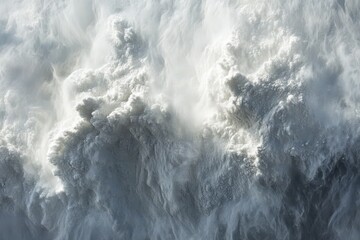 Obraz premium Flour Splash. White Powder Cloud Abstract Design with Dust Texture
