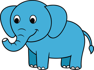 elephant icon clipart vector on transparent background