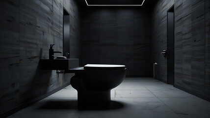 toilet in a public toilet