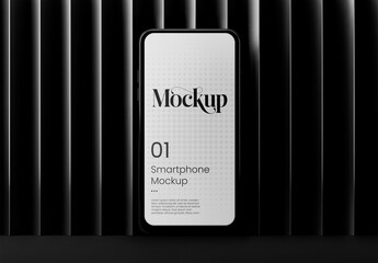 Phone Mockup Vertical Lines