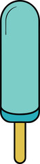ice pop icon clipart vector on transparent background
