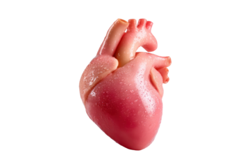 Human Heart: A vivid portrayal of the human heart, with all its intricate features. This image captures the essence of life's most vital organ.