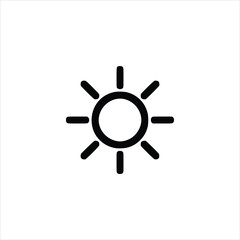 Fototapeta premium Simple Sun Icon