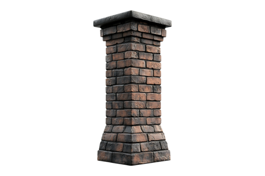 Well Shape Chimney isolated on a transparent background