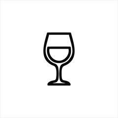 Wine Glass Icon Vector