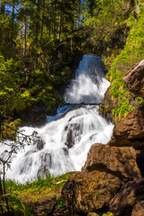 Fototapeta premium Waterfall in the swiss mountains