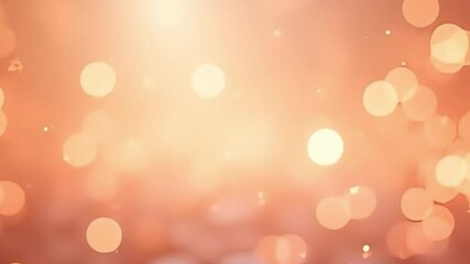 bokeh background video, peach bokeh lights, dreamy light particles, glowing particles loop, abstract background 4K, seamless video background, cinematic bokeh loop, light shimmer video, ethereal  - Powered by Adobe