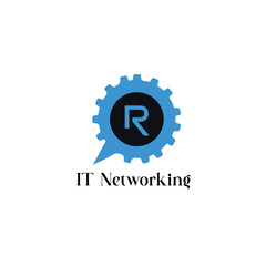 Obraz premium IT Networking company logo design