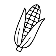 Outline corn illustration