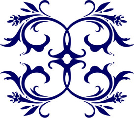 Hand-painted monochrome ivy p...