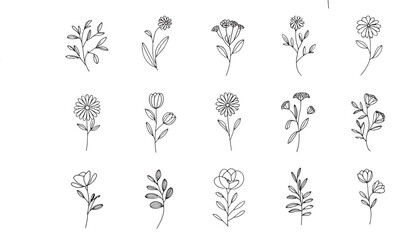 a-vector-of-a-series-of-hand-drawn.eps