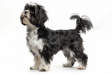 Shih Tzu dog isolated on white background