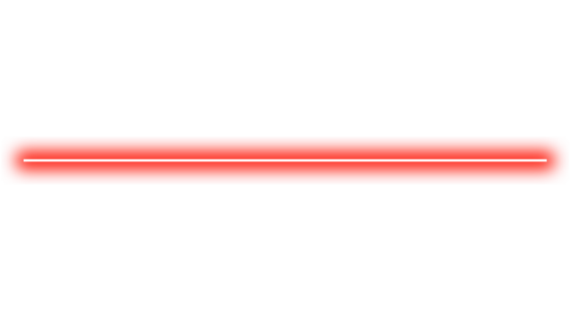 Red neon light line with glow effect