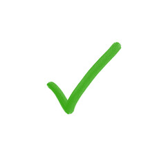 hand draw check mark icon