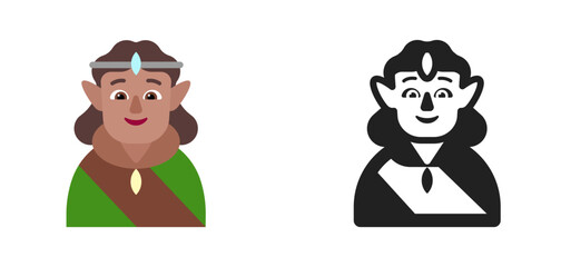 Elf Emoji – Medium-Light Skin Tone
