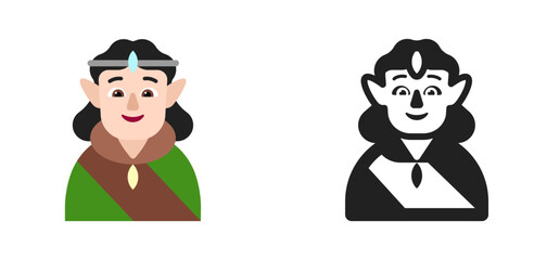 Elf Emoji – Light Skin Tone
