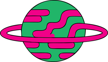 Naklejka premium space theme svg icon