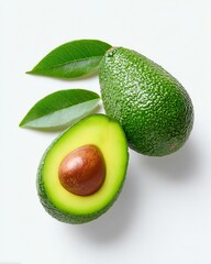Organic Avocado Fresh avocado from the farm Fresh and ripe avocados, showcasing their vibrant green color and creamy texture, perfect for healthy recipes.