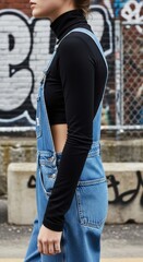 Stylish Denim Overalls A Fashionable and Comfortable Outfit for Women
