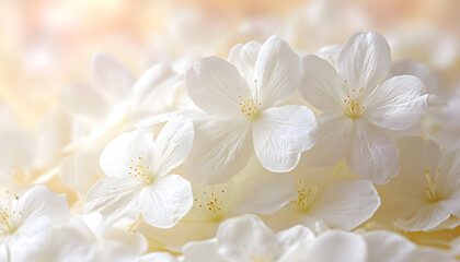 background with white flowers