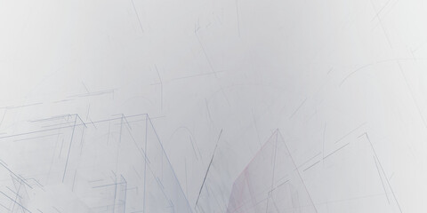 3D-Konstruktionszeichnung, Scribbles und blaue technische Illustrationen für Ihre kreativen und professionellen Projekte, Präzision, Geometrie, Linien, technische Zeichnung, 3D-Modelle, Architektur