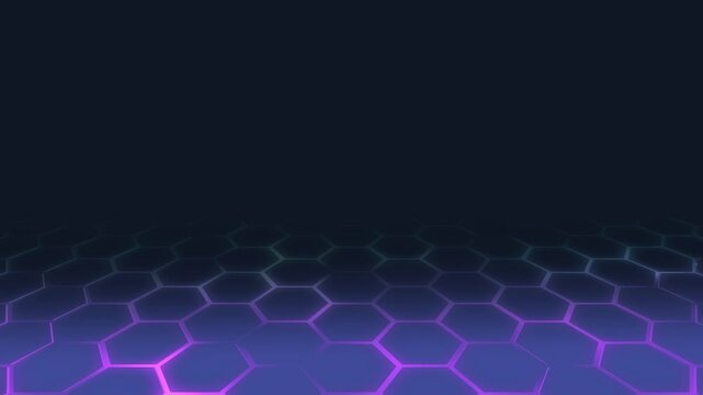 Futuristisches Hexagon-Netzwerk: Perfekte f&uuml;r moderne Visualisierungen in Technologie Forschung und Wissenschaft, Digitalisierung & Innovation, violett