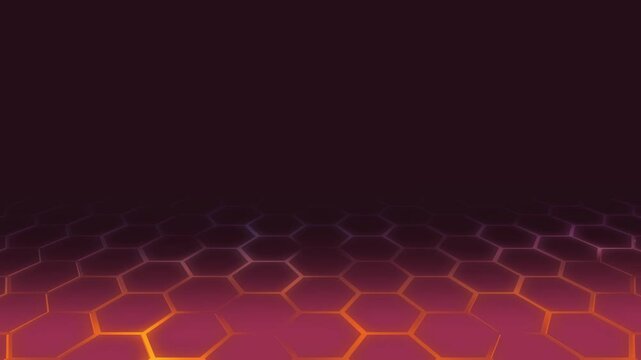 Futuristisches Hexagon-Netzwerk: Perfekte f&uuml;r moderne Visualisierungen in Technologie Forschung und Wissenschaft, Digitalisierung & Innovation, rot