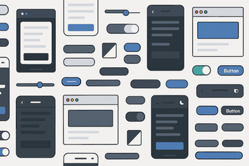 User interface design elements for modern mobile applications showcasing functionality and aesthetics