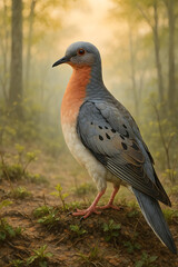 EXTINCT ANIMALS: PASSENGER PIGEON OR WILD PIGEON
