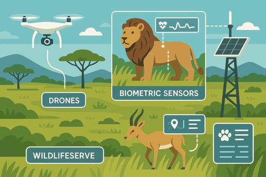 Wildlife monitoring with drones, sensors, and solar technology