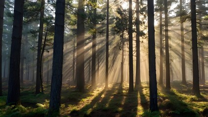 morning in the forest