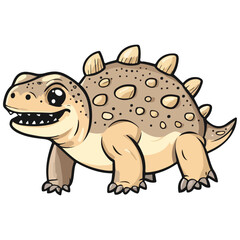 Fototapeta premium ankylosaur, ancient animal, vector, transparent background, creature, ankylosaurus, animal, dinosaur, isolated, dino, nature, wildlife, wild, prehistoric, jurassic, big, ancient