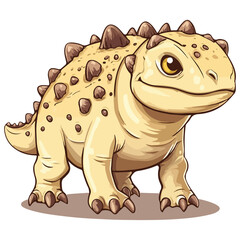 Fototapeta premium ankylosaur, ancient animal, vector, transparent background, creature, ankylosaurus, animal, dinosaur, isolated, dino, nature, wildlife, wild, prehistoric, jurassic, big, ancient