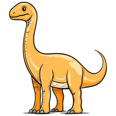 Fototapeta premium diplodocus, ancient animal, vector, transparent background, creature, diplodocus carnegii, animal, isolated, dinosaur, wild, nature, dino, icon