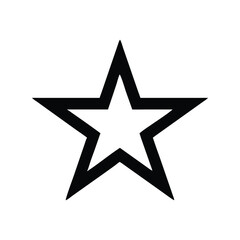 Star icon vector illustration. Classic celestial symbol for rating, astronomy, night, cosmic, decoration, energy, or graphic design