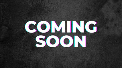 Fototapeta premium Coming soon banner. 