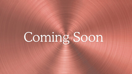 Coming soon banner.	