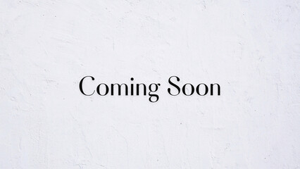 Minimal coming soon web banner.