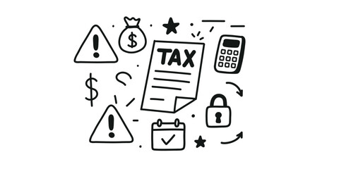 taxation system &ndash; visual set