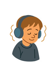 portrait of a child with headphones